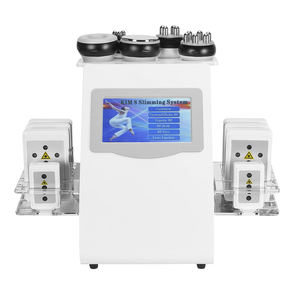 2022 Hot Product 6 in 1 Vacuum Laser Radio Frequency RF 40K Cavi Lipo Slimming Ultrasonic Liposuction Cavitation Machine For Spa