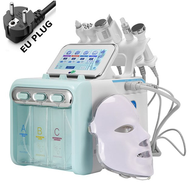 2022 New 7 in 1 Hydrogen Oxygen Small Bubble RF Beauty Machine Face Lifting Dermabrasion Device Skin Scrubber Facial Spa