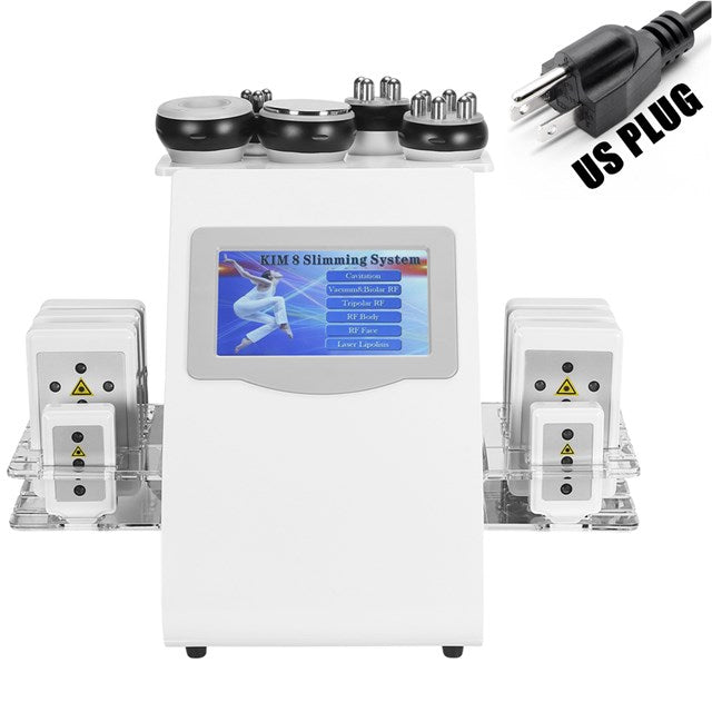 2022 Hot Product 6 in 1 Vacuum Laser Radio Frequency RF 40K Cavi Lipo Slimming Ultrasonic Liposuction Cavitation Machine For Spa