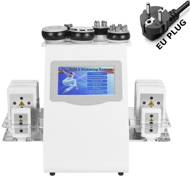 2022 Hot Product 6 in 1 Vacuum Laser Radio Frequency RF 40K Cavi Lipo Slimming Ultrasonic Liposuction Cavitation Machine For Spa