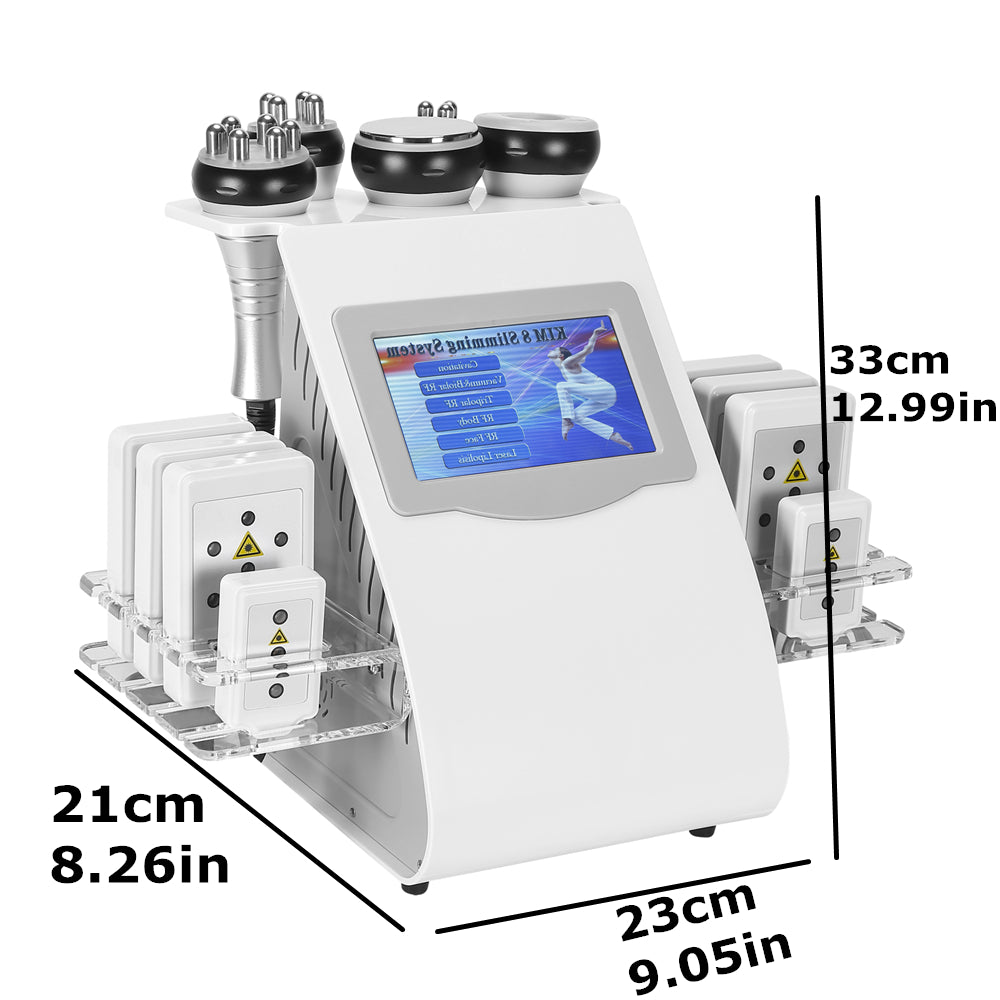 2022 Hot Product 6 in 1 Vacuum Laser Radio Frequency RF 40K Cavi Lipo Slimming Ultrasonic Liposuction Cavitation Machine For Spa