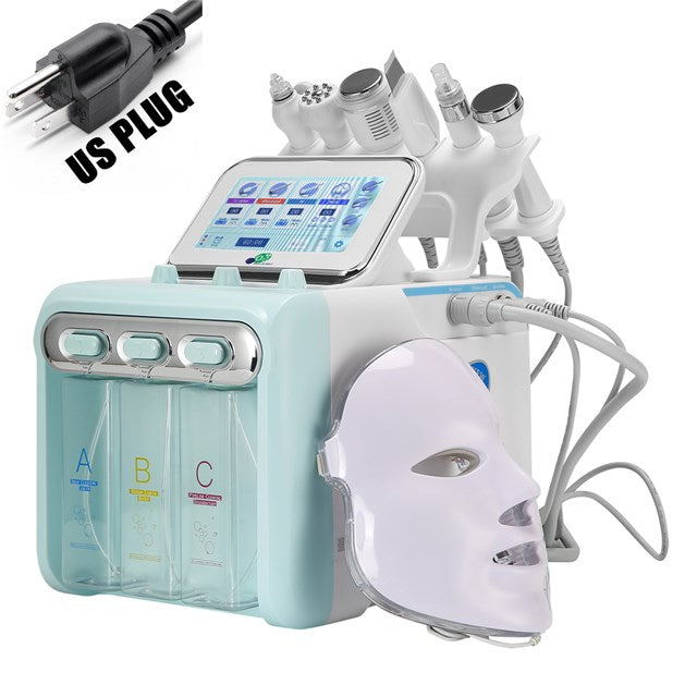 2022 New 7 in 1 Hydrogen Oxygen Small Bubble RF Beauty Machine Face Lifting Dermabrasion Device Skin Scrubber Facial Spa